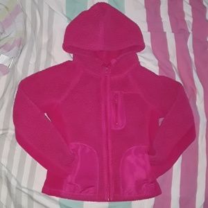 A pink jacket